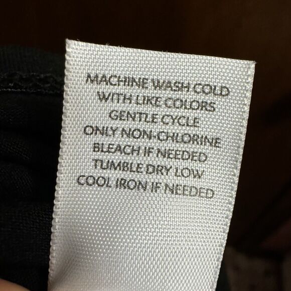 J Jill Dress 1X Black Midi Lagenlook Drape Neck Minimalist Capsule Wardrobe - Picture 7 of 7